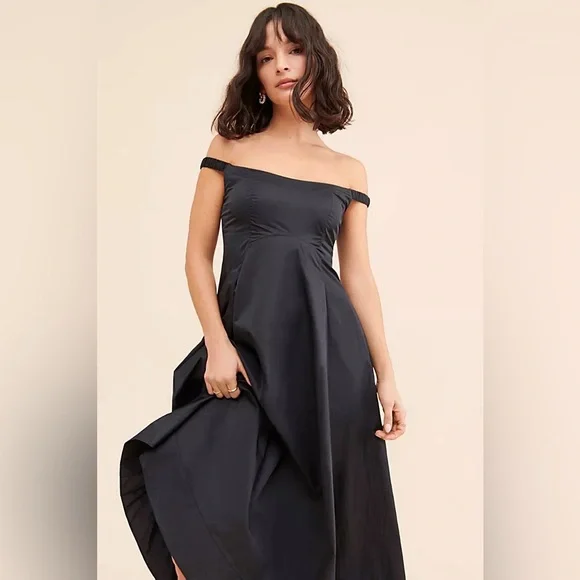 Free People Alinda Midi Dress - Black - Picture 4 of 8